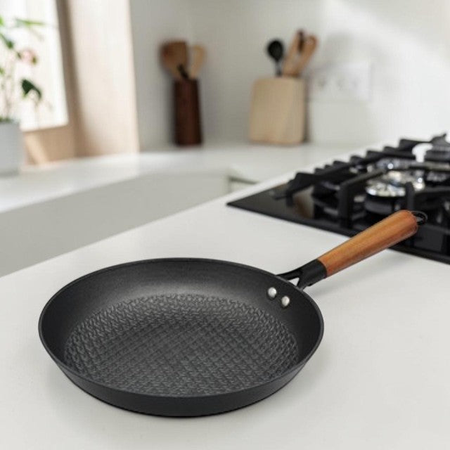 Kitchen Lightweight, Cast Iron Fry Pan with Honeycomb Nonstick Surface, 11 Inch