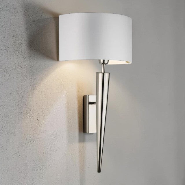 Modern Cone Shade, Wall Light with Fabric Lampshade