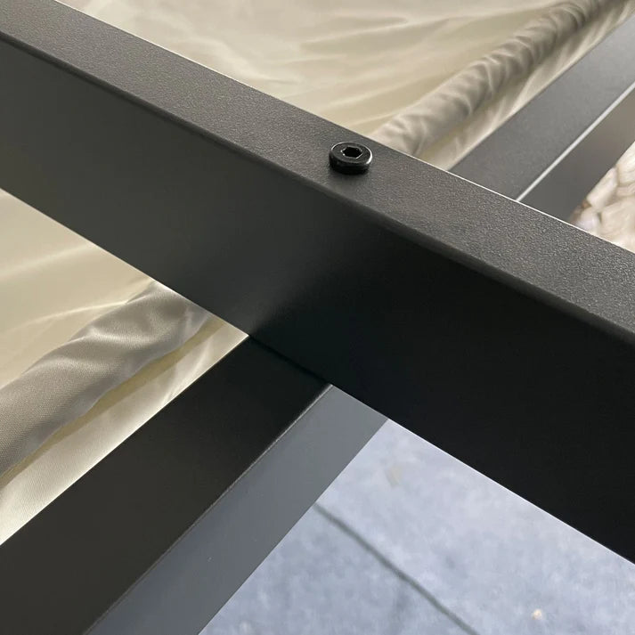 Aluminum Pergola with Retractable Canopy, 13 ft x 10 ft