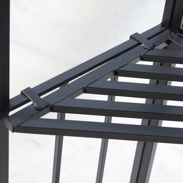 Outdoor Gazebo with Mesh Netting and Double-Tier Roof, 10 ft x 10 ft