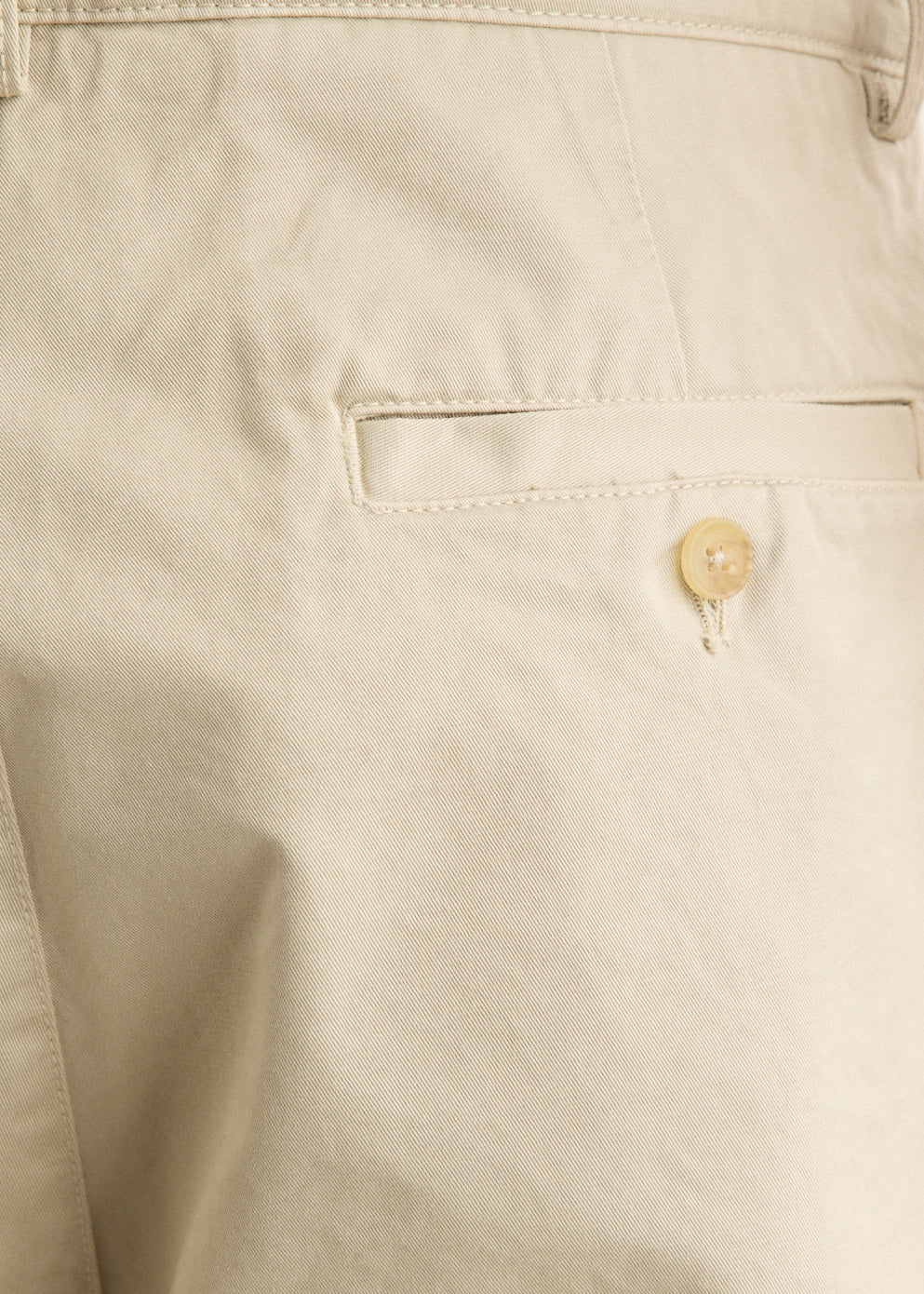 Wide Leg Cotton Twill Chino Pants with Mid-Rise Waist and Relaxed Fit
