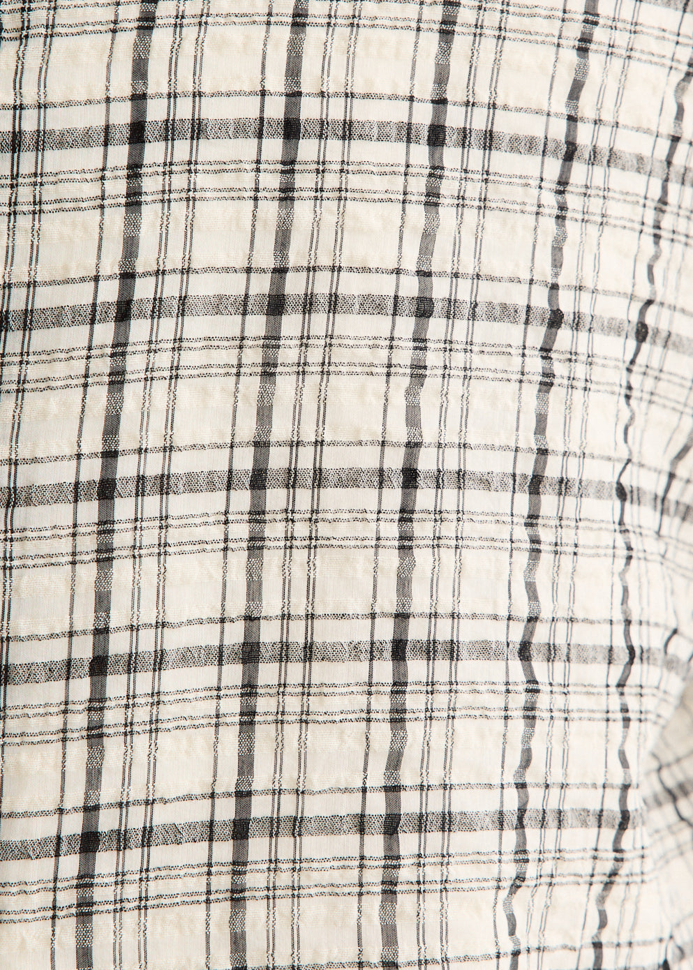 Check Pattern Cotton Blend Shirt with Long Sleeves and Relaxed Fit