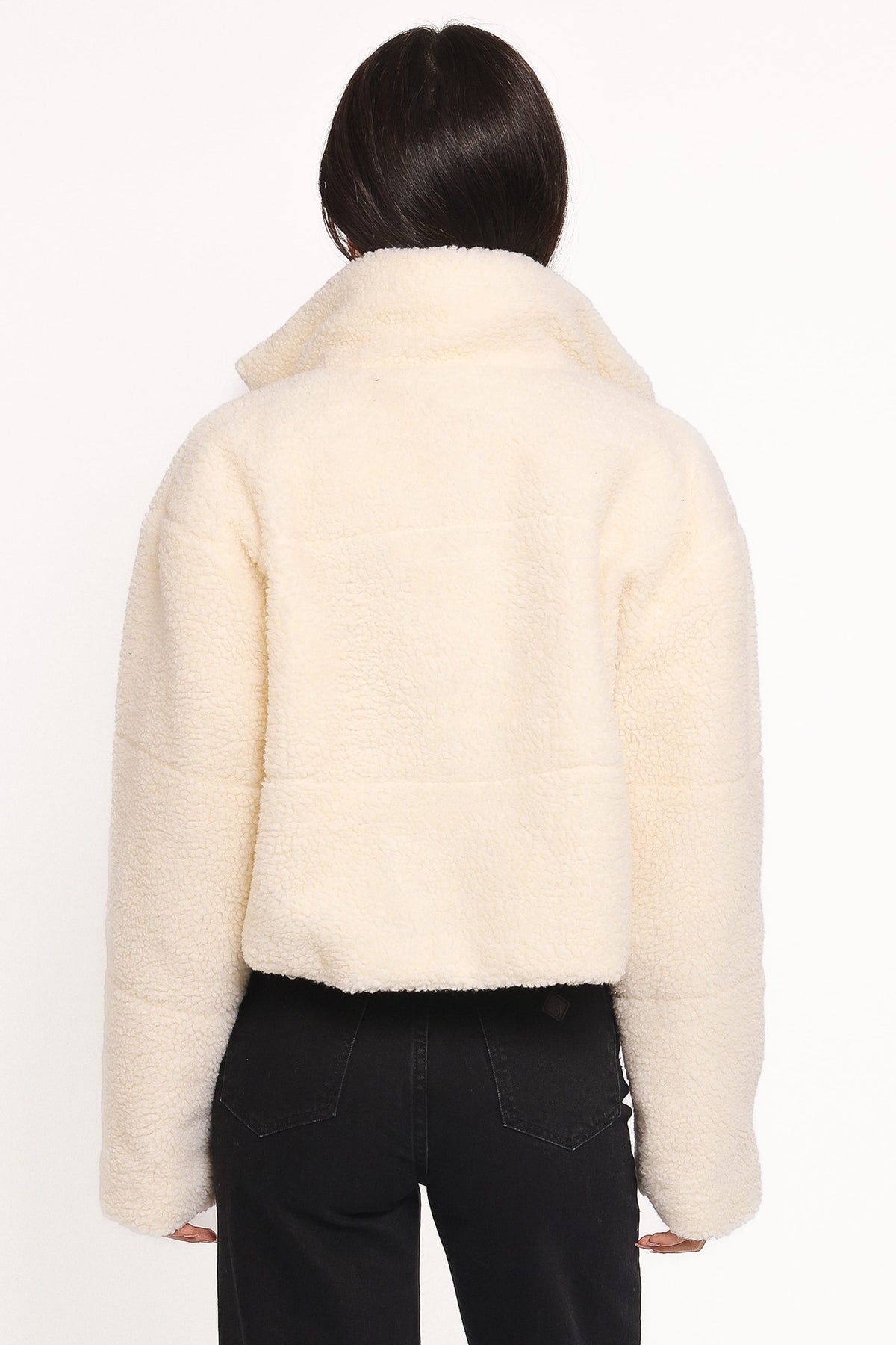 Petal and Pup USA OUTERWEAR Katerina Fleece Puffer - White