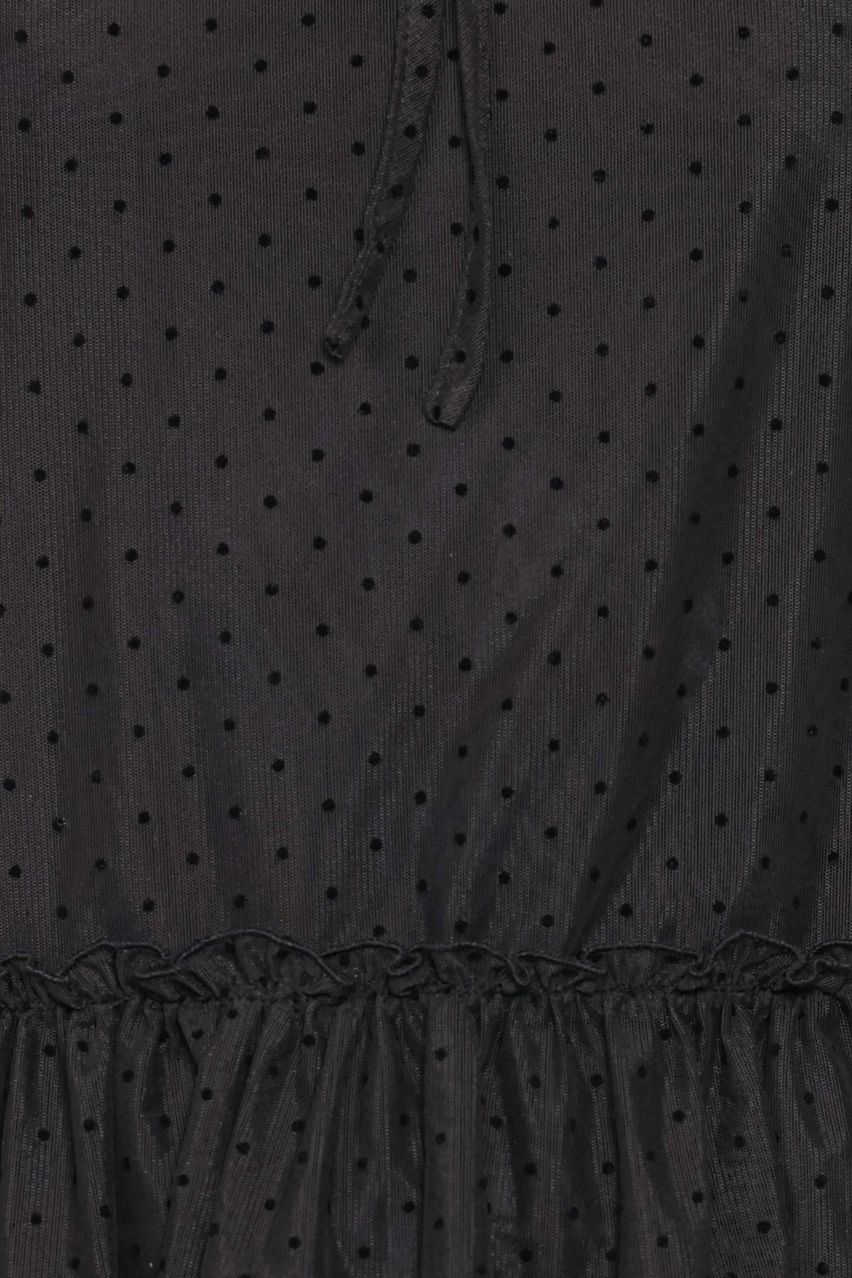 TOPS Ryan Tiered Sheer Top - Black