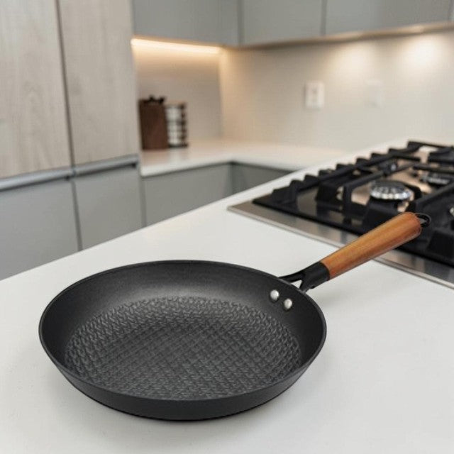 Kitchen Lightweight, Cast Iron Fry Pan with Honeycomb Nonstick Surface, 11 Inch