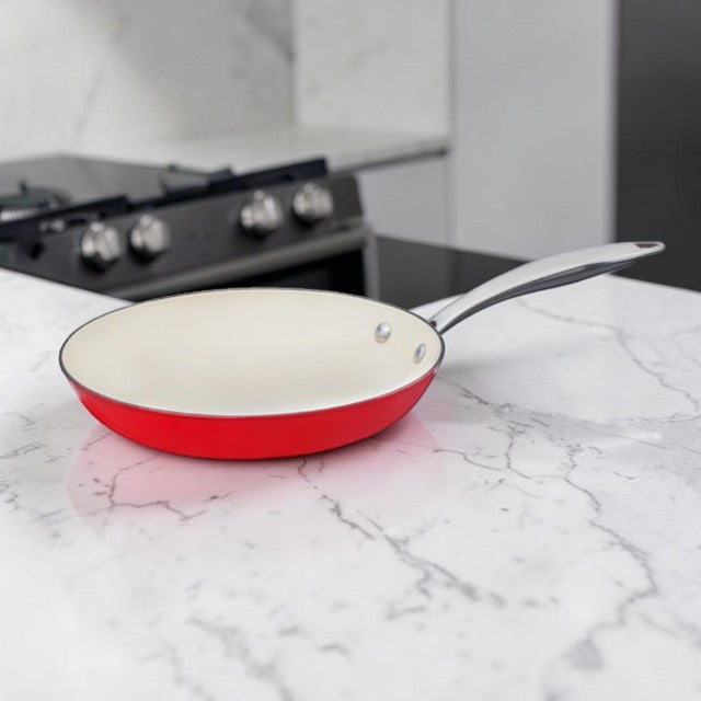 Kitchen Lightweight, Enameled Cast Iron Fry Pan, 11 Inch