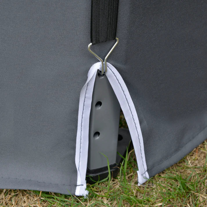 Hexagon Pop-Up Gazebo with Mesh Sidewalls and Carry Bag, 10.5 ft
