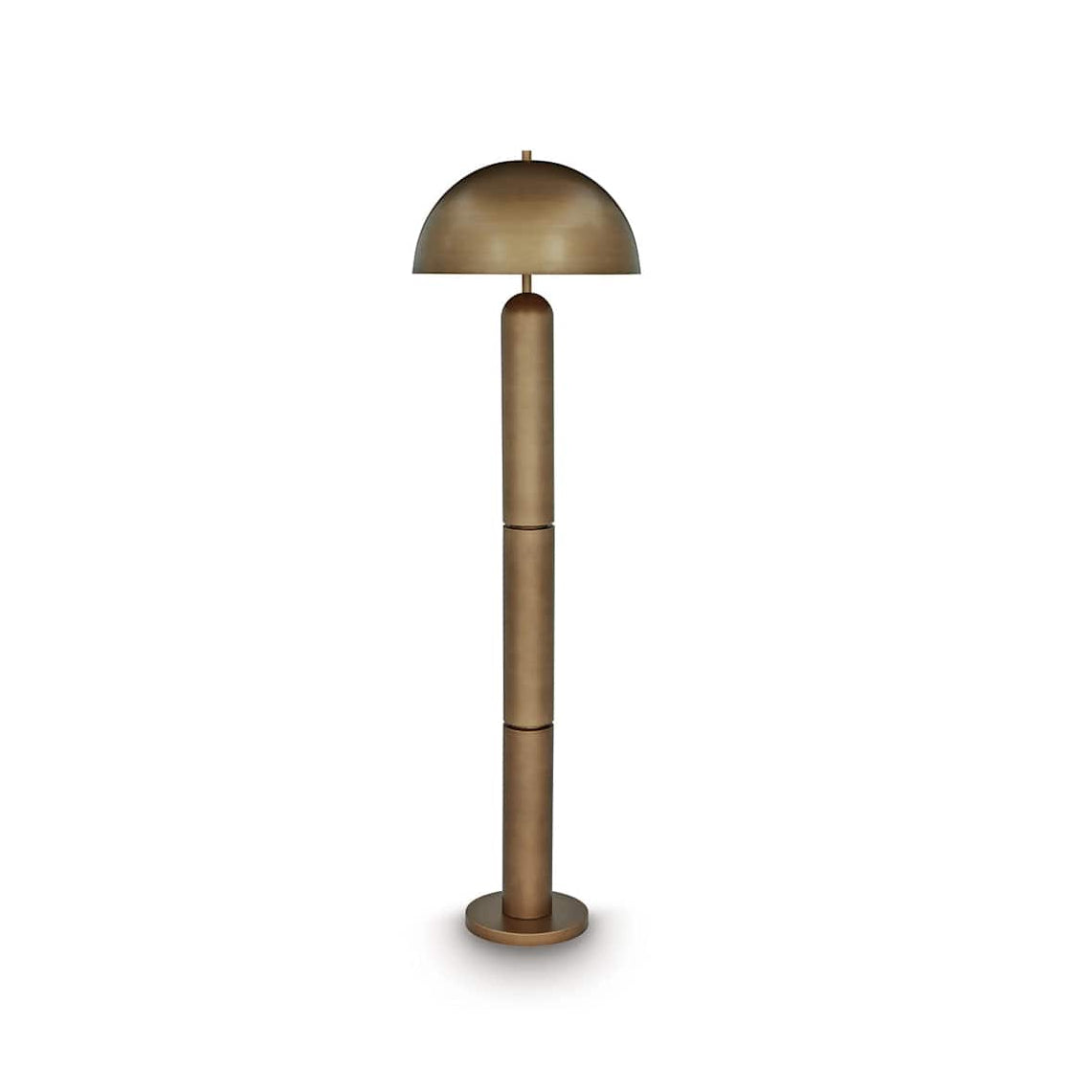 Modern Gold, Dome Floor Lamp with Metal Shade