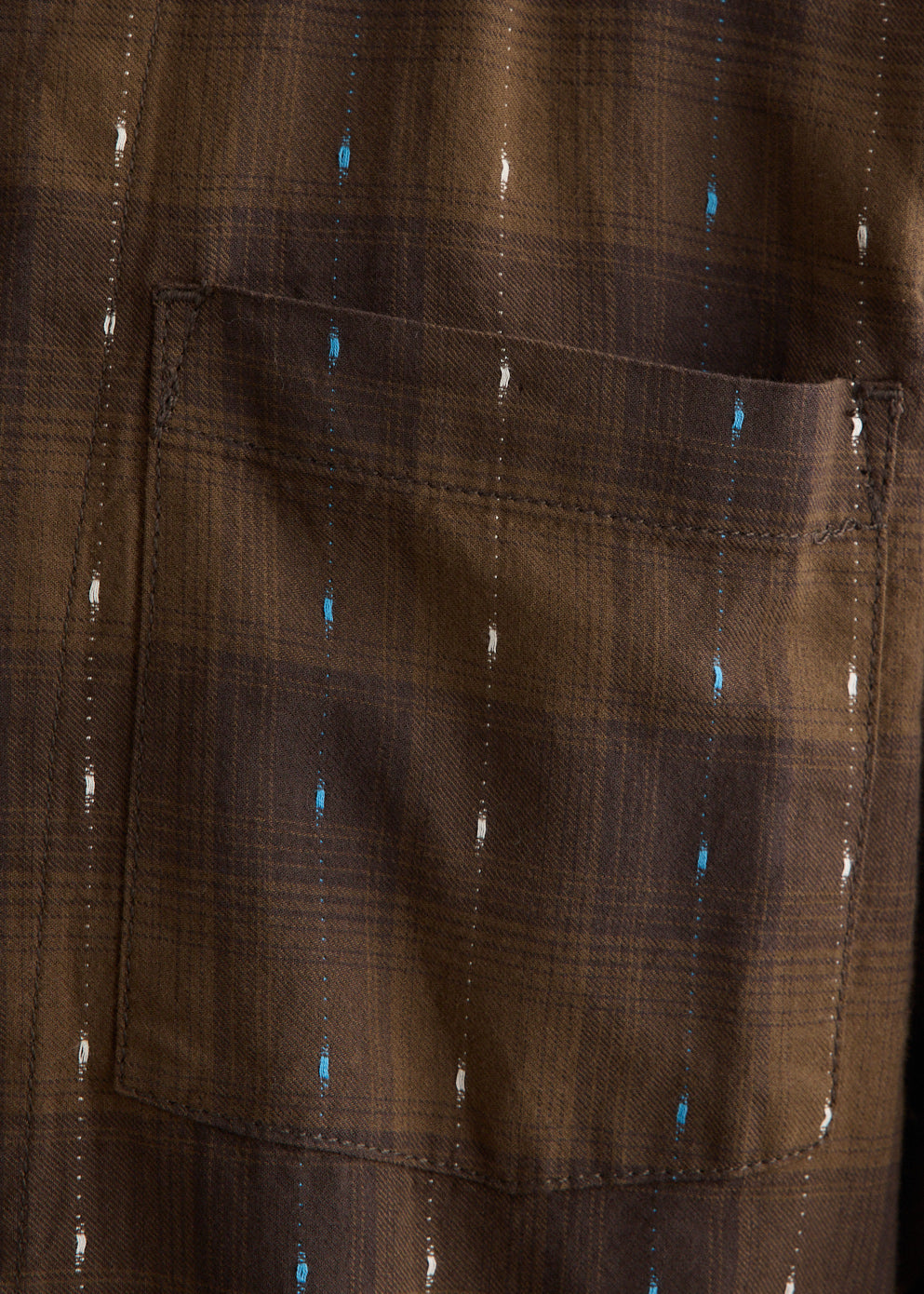 Short-Sleeve Organic Cotton Shirt with Resort Collar and Tonal Embroidery