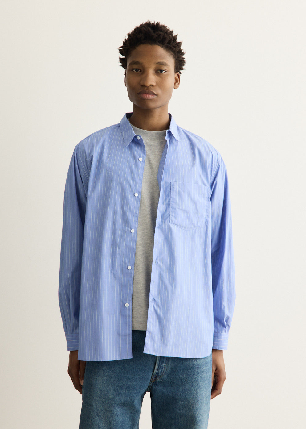 Check Pattern Collared Shirt with Long Sleeves and Relaxed Fit