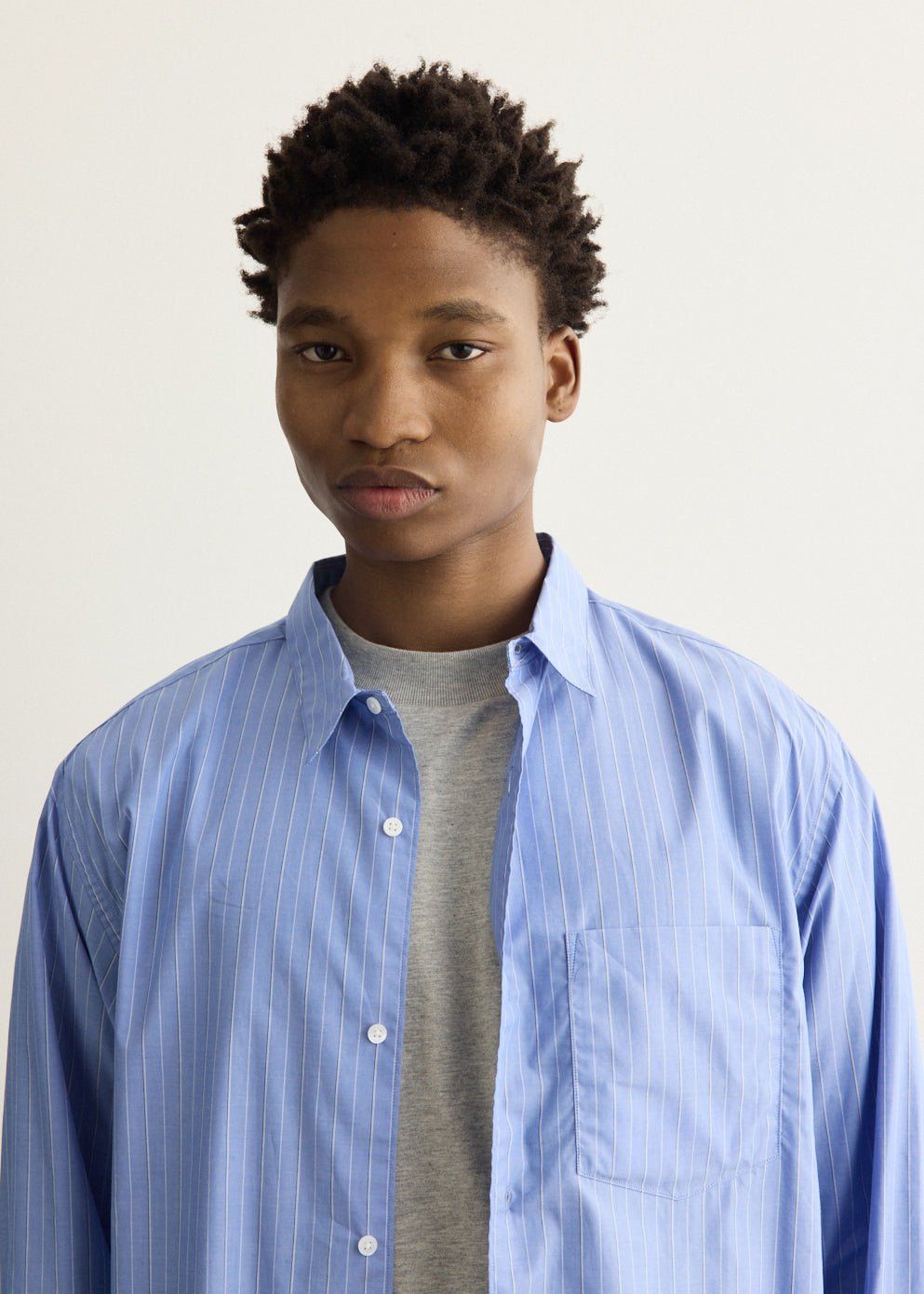 Check Pattern Collared Shirt with Long Sleeves and Relaxed Fit