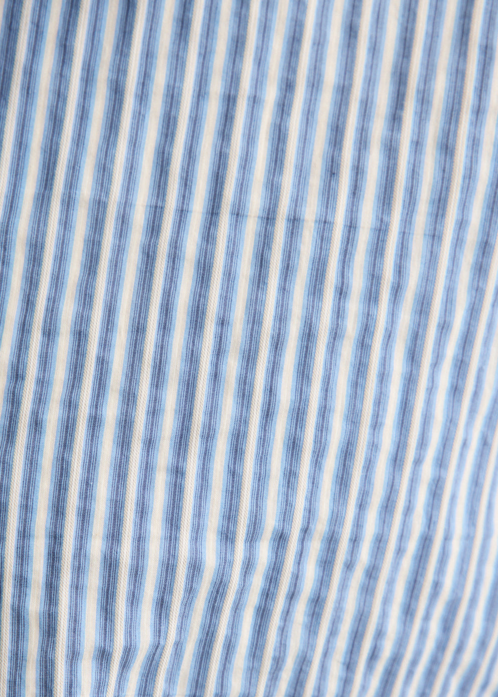 Striped Cotton Button-Down Shirt with Relaxed Fit and Back Yoke