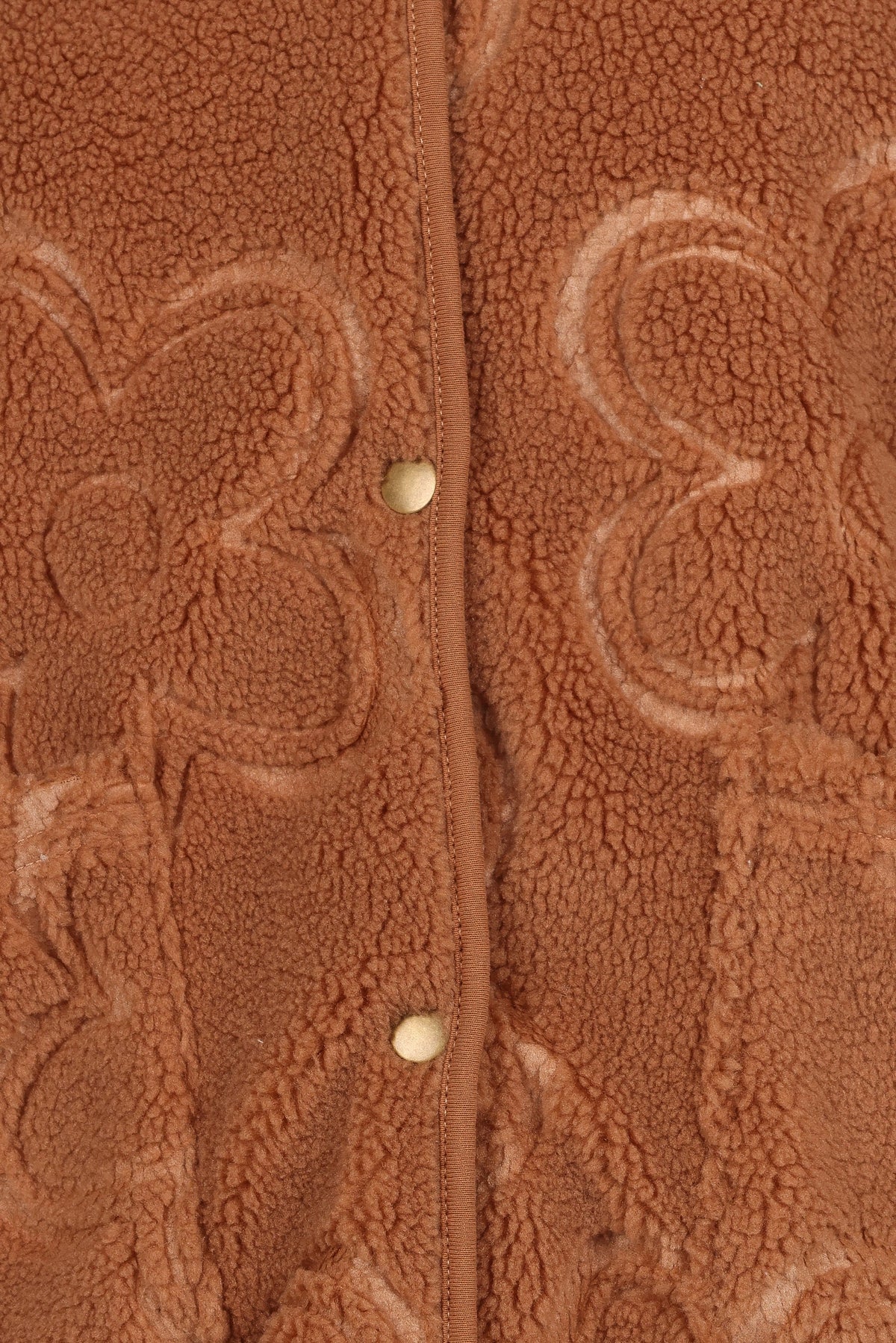 Petal and Pup USA OUTERWEAR Lasky Flower Pattern Button Down Jacket - Camel