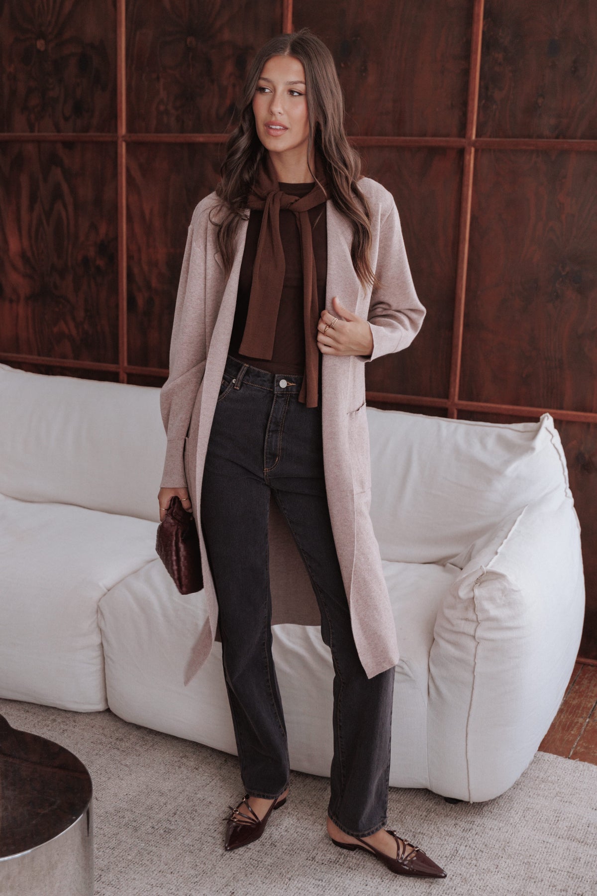 Petal and Pup USA OUTERWEAR Venda Coatigan - Light Brown